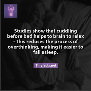 Studies show that cuddling before bed helps to brain to relax - This ...