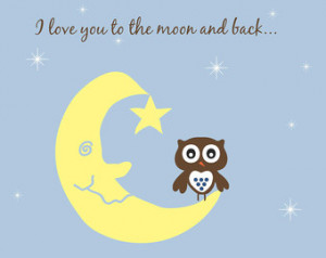 download this Owl Baby Nursery Wall Decal Saying Quote Moon Quotes ...