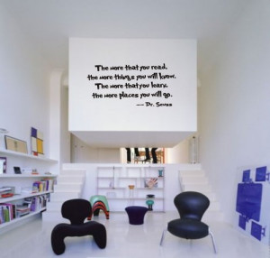 Dr seuss the more that you read wall art vinyl decals letters love ...