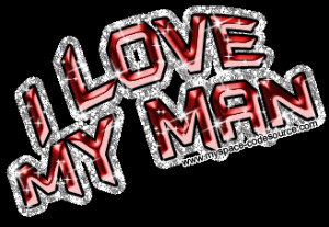 love my man in glitter Image