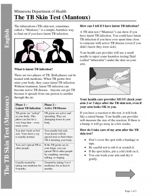 docstoc.comwhat does a positive tb test look like