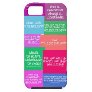 Cheer quote case case for iPhone 5/5S