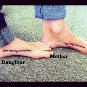 Mother Daughter Tattoo Quotes