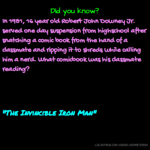 ... shreds while calling him a nerd. What comicbook was his classmate