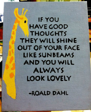 Roald Dahl Quote Canvas Painting