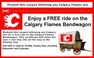Calgary Flames Bandwagon Coupon!