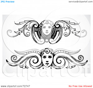Royalty-Free (RF) Clipart Illustration of a Digital Collage Of Black ...