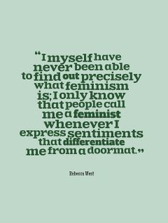 Feminist isn't a bad word | I don't understand why people say 