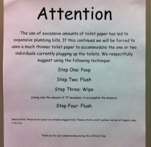 the use of excessive amounts of toilet paper has led to expensive ...