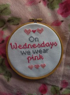 Mean Girls quote Cross Stitch by popppstitch on Etsy, $14.99 # ...