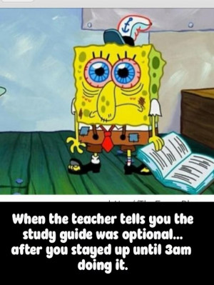 funny, laugh, lol, school, spongebob, teacher, test