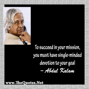 Abdul kalam quotes and sayings positive thinking goal mission