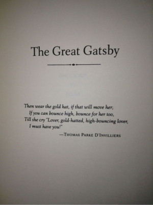 Then wear the gold hat, if that will move her;