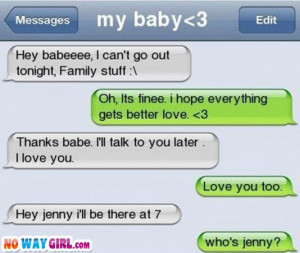Cheating on your girlfriend text fail.. I hate cheaters so much!!
