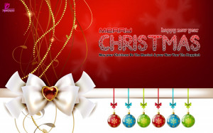 Merry Christmas Quote eCard and Happy Holidays New Year Christmas
