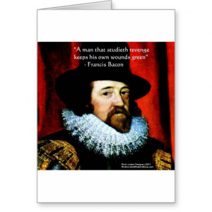 Francis Bacon & Famous Quote Greeting Card