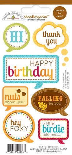 ... Design - Happy Harvest Collection - Cardstock Stickers - Quotes