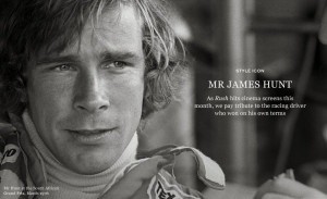 MR JAMES HUNT, RUSH (2013)!