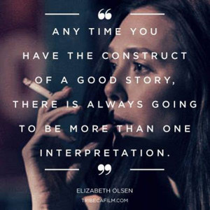 Elizabet Olsen about movie Oldboy.