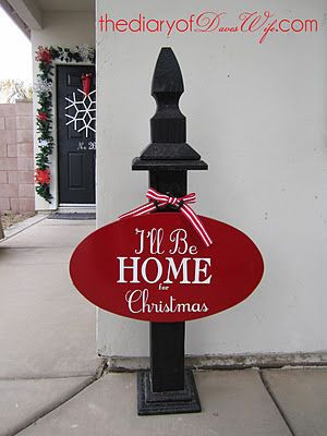 ll Be Home for Christmas Sign: Christmas Crafts, Holiday Christmas ...