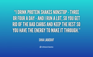 Protein Shake Quotes