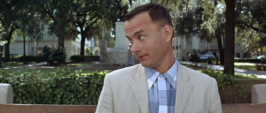 Tom Hanks as Forrest Gump in Forrest Gump (1994)