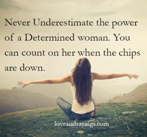 The Power Of A Determined Woman