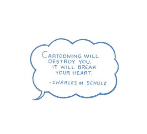 quote by Charles M. Schulz :: illustration by Chris Ware :: scanned ...
