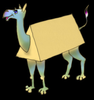 3D Object Triangular Prism Camel - John Duffield duffield-design