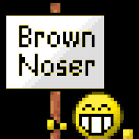 brown noser photo: Brown Noser brownnoser.gif