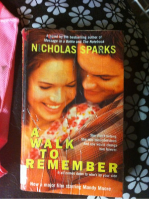 Walk To Remember Book A walk to remember book
