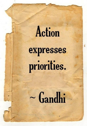 Action expresses priorities 2
