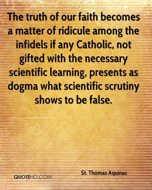 St. Thomas Aquinas Faith Quotes