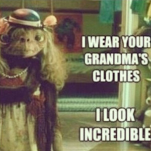 cute... thrift shopping, Macklemore, and ET! ;)