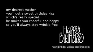 mother birthday wishes young child