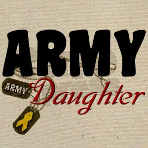 Army Daughter Dog Tags Tote Bag