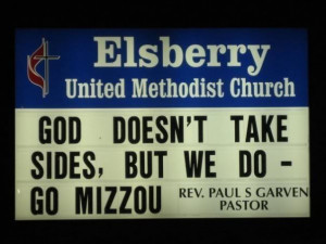 Mizzou Church Sign...