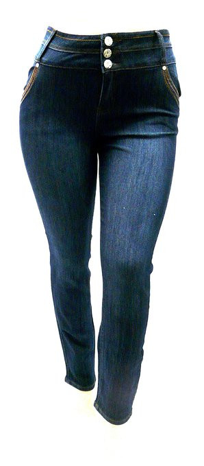 LA BONITA DARK BLUE denim jeans HIGH WAIST WOMENS PLUS SIZE pants ...