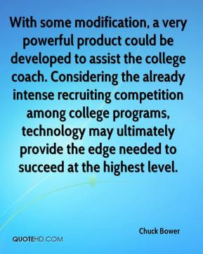 Chuck Bower - With some modification, a very powerful product could be ...