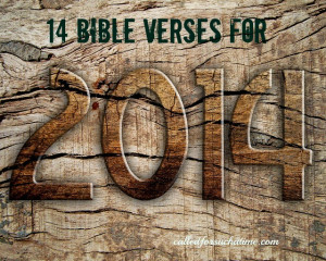 14 Bible Verses for 2014