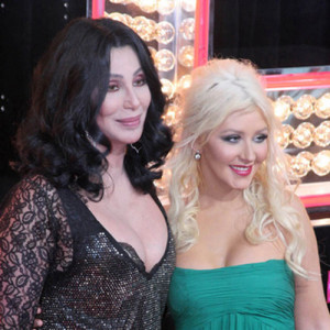 and Christina Aguilera at the premiere of Screen Gems' Burlesque