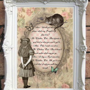 Quote Art Print on Handmade Paper. Shabby Chic Decor. Vintage Style ...