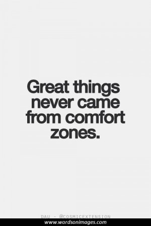 Motivational quotes comfort zone
