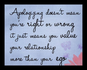 Sincere Apology Has Three Parts