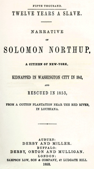 book twelve years a slave a narrative of solomon northup