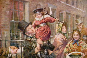 Bob Cratchit and Tiny Tim, from A Christmas Carol Harold Copping ...