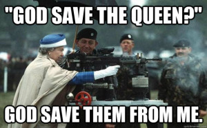 God Save The Queen Funny Women Image