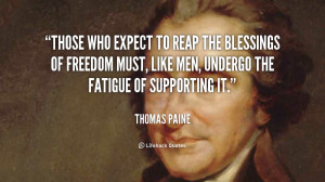 American Freedom Quotes Paine Quotes About Freedom