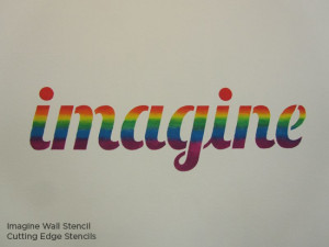 Where would you use the Imagine Wall Stencil and would you paint it in ...