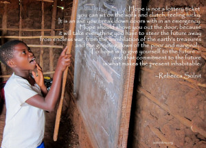 One of the students sent to school via Action Kivu's education ...